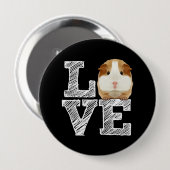 Guinee Pig Love Rodent Wheek Ronde Button 4,0 Cm (Voorkant /achterkant)