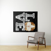 Guinee Pig Love Rodent Wheek Wandkleed (In Situ (horizontaal))