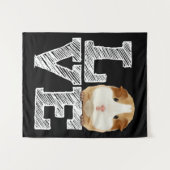 Guinee Pig Love Rodent Wheek Wandkleed (Voorkant (horizontaal))