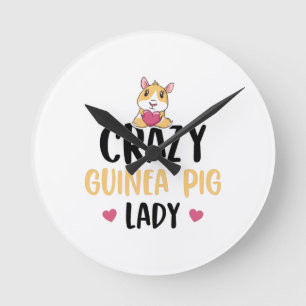 Guinee Pig Lover Guinee-Bisschjes Pet Gift Idee Ronde Klok