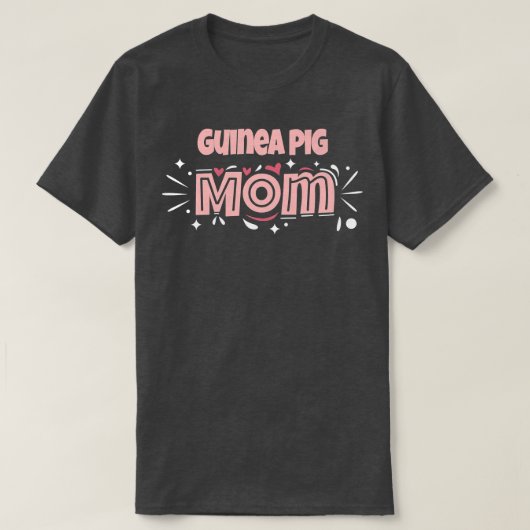 Guinee Pig Mam Funny Guinee Pig T-shirt (Design voorkant)