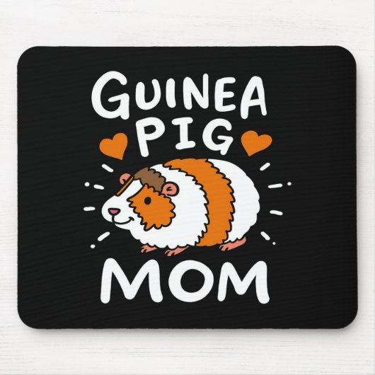 Guinee Pig Mam | Vreemde moederdag | Cute Pet Muismat (Voorkant)