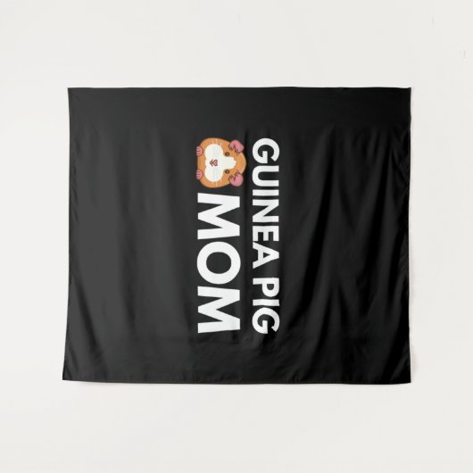 Guinee Pig Mam Wandkleed (Voorkant (horizontaal))