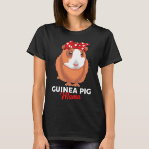 Guinee Pig Mama Guinee Varkens Funny Girls T-shirt