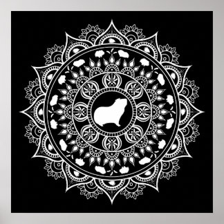 Guinee-Pig Mandala Art Poster