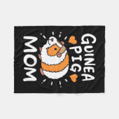 Guinee Pig Moeder Fleece Deken (Voorkant (Horizontaal))