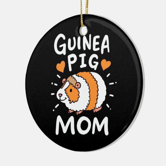 Guinee Pig Moeder Keramisch Ornament (Links)