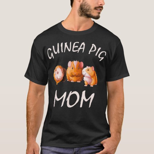 Guinee Pig Moeder Mammie Wiel Design T-shirt (Voorkant)