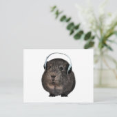 Guinee Pig Music Pet Briefkaart (Staand voorkant)