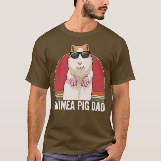 Guinee Pig Pap Eigenaar Guinee Pig Apparel Retro v T-shirt