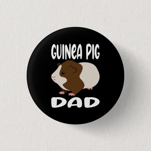Guinee Pig Pap Ronde Button 3,2 Cm (Voorkant)