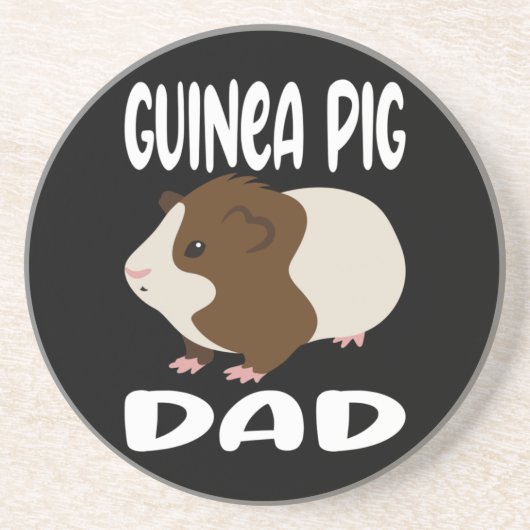 Guinee Pig Pap Zandsteen Onderzetter (Voorkant)