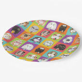 Guinee Pig Party Papier Borden Papieren Bordje (Gekanteld)