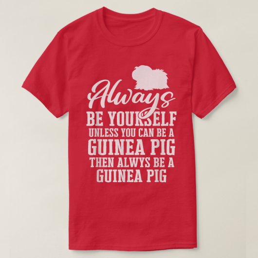 Guinee Pig Pet Peruvian Sheba2341 T-shirt (Design voorkant)