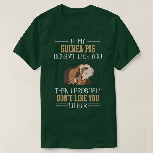 Guinee Pig Pet Peruvian Sheba 499 T-shirt (Design voorkant)