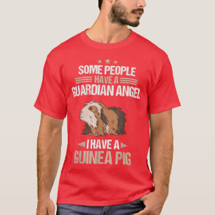 Guinee Pig Pet Peruvian Sheba guardian angel T-shirt