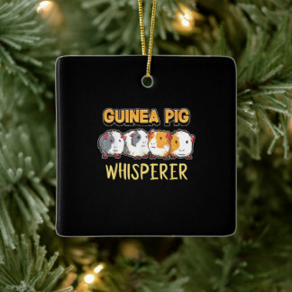 Guinee Pig Pig Whisperer Cute Cavy Keramisch Ornament