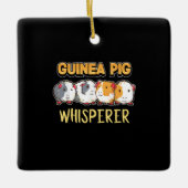 Guinee Pig Pig Whisperer Cute Cavy Keramisch Ornament (Voorkant)
