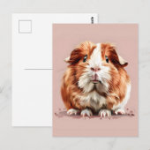 Guinee Pig Portrait Briefkaart (Voorkant / Achterkant)