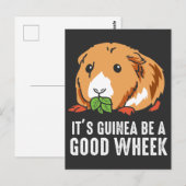 "Guinee Pig Pun Funny Pet Rodent Cavy" Briefkaart (Voorkant / Achterkant)
