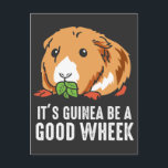 "Guinee Pig Pun Funny Pet Rodent Cavy" Briefkaart<br><div class="desc">Het is Guinee een goede klus. Funny Pun voor Cavy Lover</div>