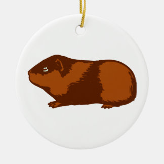 GUINEE PIG ROUND ORNAMENT
