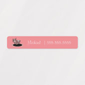 Guinee Pig School Class Lunch Naam Nummer Labels (Design 2)