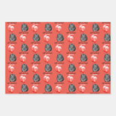 Guinee Pig Sinaasappel Ballonnen Custom Naam Verja Inpakpapier Vel (Voorkant 2)