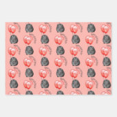 Guinee Pig Sinaasappel Ballonnen Custom Naam Verja Inpakpapier Vel (Voorkant)