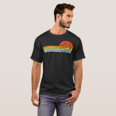 Guinee Pig  Sunset Retro Style Pet Rodent P T-shirt (Voorkant volledig)