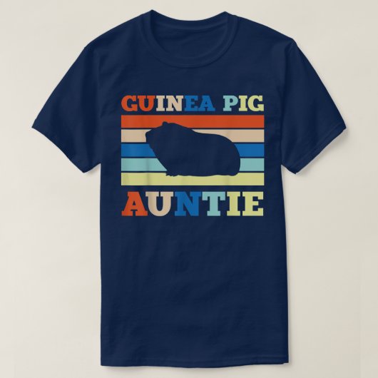 Guinee Pig Tante Retro Apparel - Novelty Au T-shirt (Design voorkant)