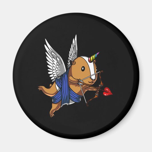 Guinee Pig Unicorn Magneet (Voorkant)