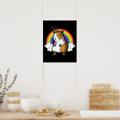 Guinee Pig Unicorn Poster (Keuken)