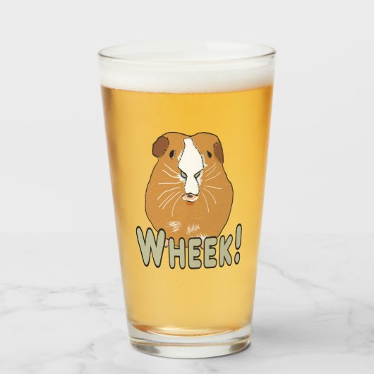 Guinee Pig Wheek Glas (Voorkant gevuld)