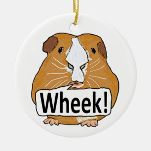 Guinee Pig Wheek Keramisch Ornament