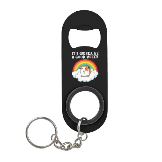 Guinee Pig Wheek Mini Flessenopener (Voorkant)
