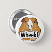Guinee Pig Wheek Ronde Button 5,7 Cm (Voorkant /achterkant)