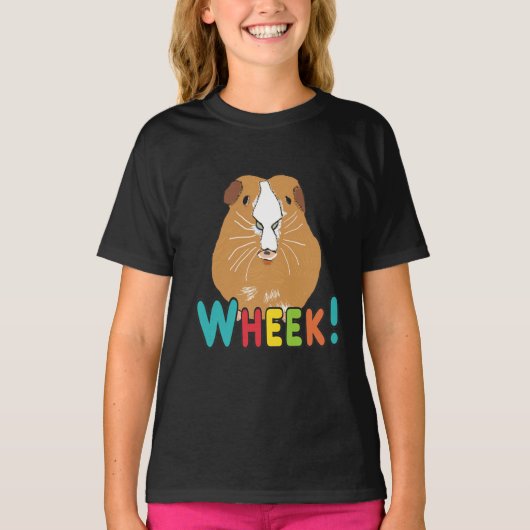Guinee Pig Wheek T-shirt (Voorkant)