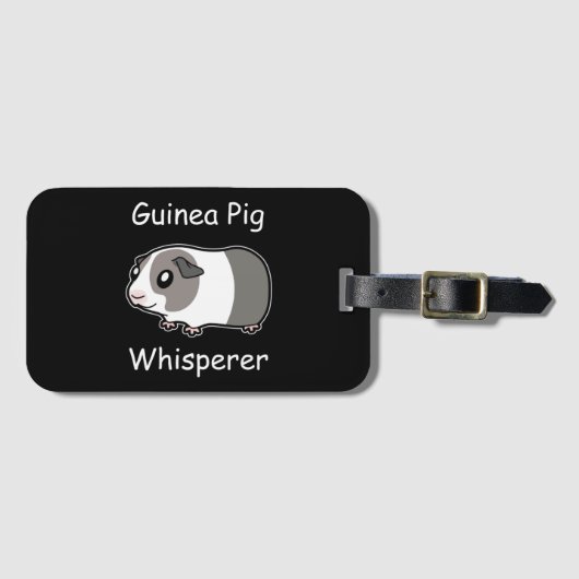 Guinee Pig Whisperer Bagagelabel (Voorkant (horizontaal))