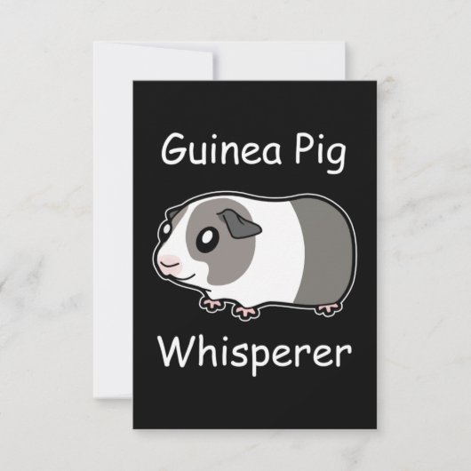 Guinee Pig Whisperer Bedankkaart (Voorkant)