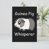 Guinee Pig Whisperer Bedankkaart (Staand voorkant)