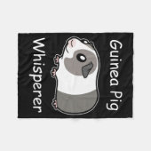 Guinee Pig Whisperer Fleece Deken (Voorkant (Horizontaal))