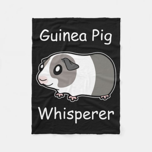 Guinee Pig Whisperer Fleece Deken (Voorkant)