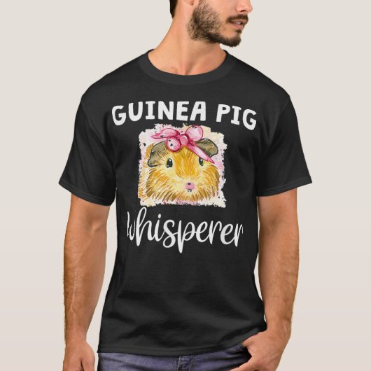Guinee Pig Whisperer Funny Cavy Animal Pet Eigenaa T-shirt (Voorkant)