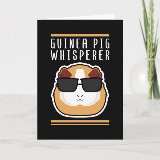 Guinee Pig Whisperer | Guinee Piggy Gift Kaart (Voorkant)