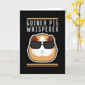 Guinee Pig Whisperer | Guinee Piggy Gift Kaart (Gele Bloem)