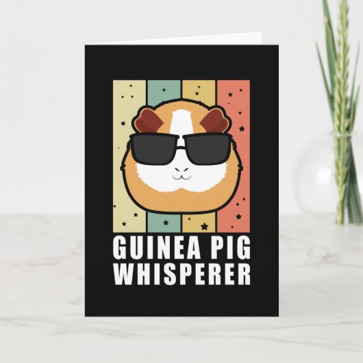Guinee Pig Whisperer | Guinee Piggy Gift Kaart (Voorkant)