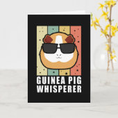 Guinee Pig Whisperer | Guinee Piggy Gift Kaart (Gele Bloem)