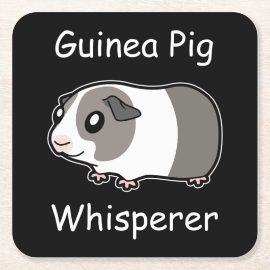 Guinee Pig Whisperer Kartonnen Onderzetters (Voorkant)