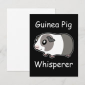 Guinee Pig Whisperer Notitiekaartje (Voorkant / Achterkant)